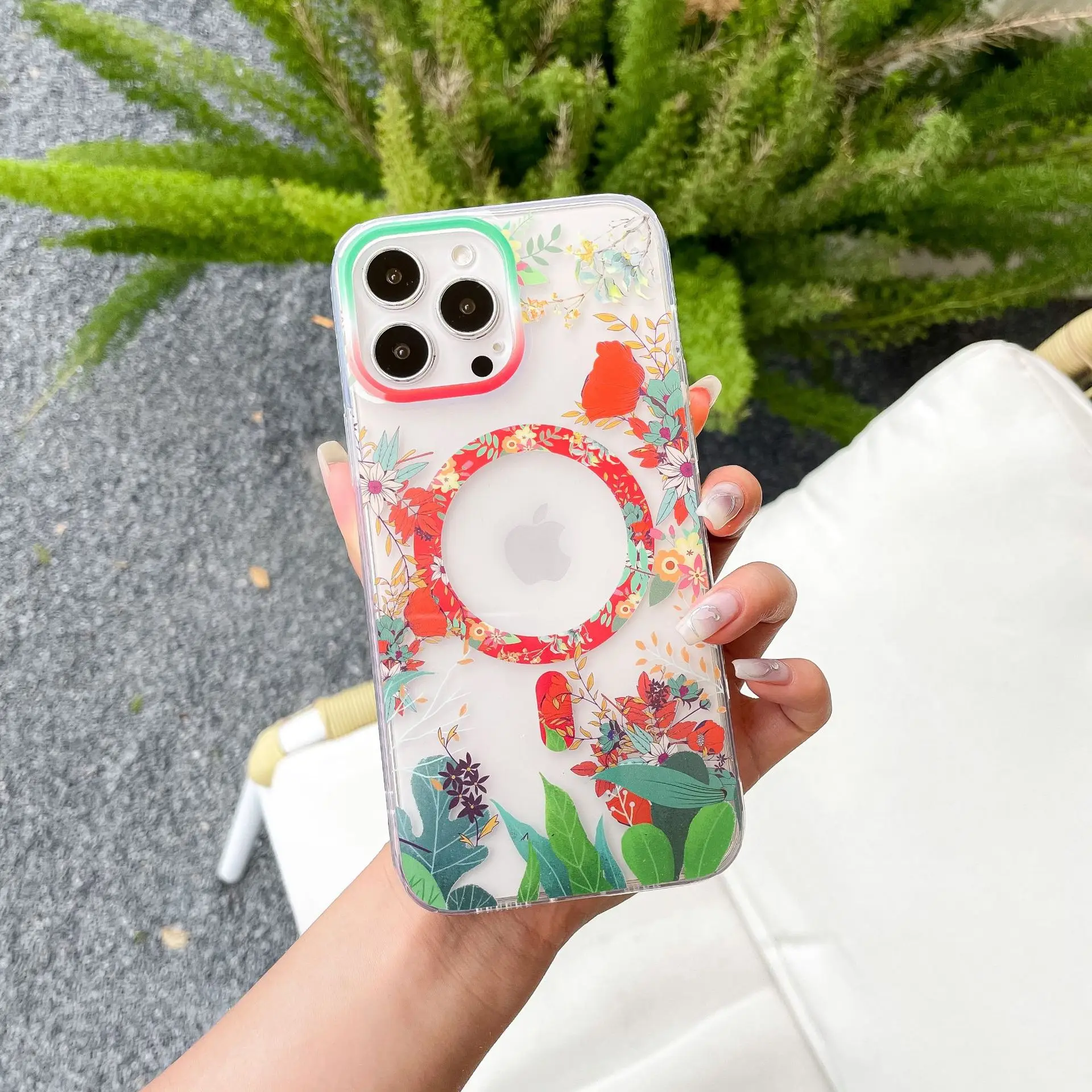 

Чехол с цветочным рисунком для iphone 11, чехол для iphone 12 13 Pro Max 14 Pro 13 12 Mini XR X XS Max, чехол с беспроводной зарядкой