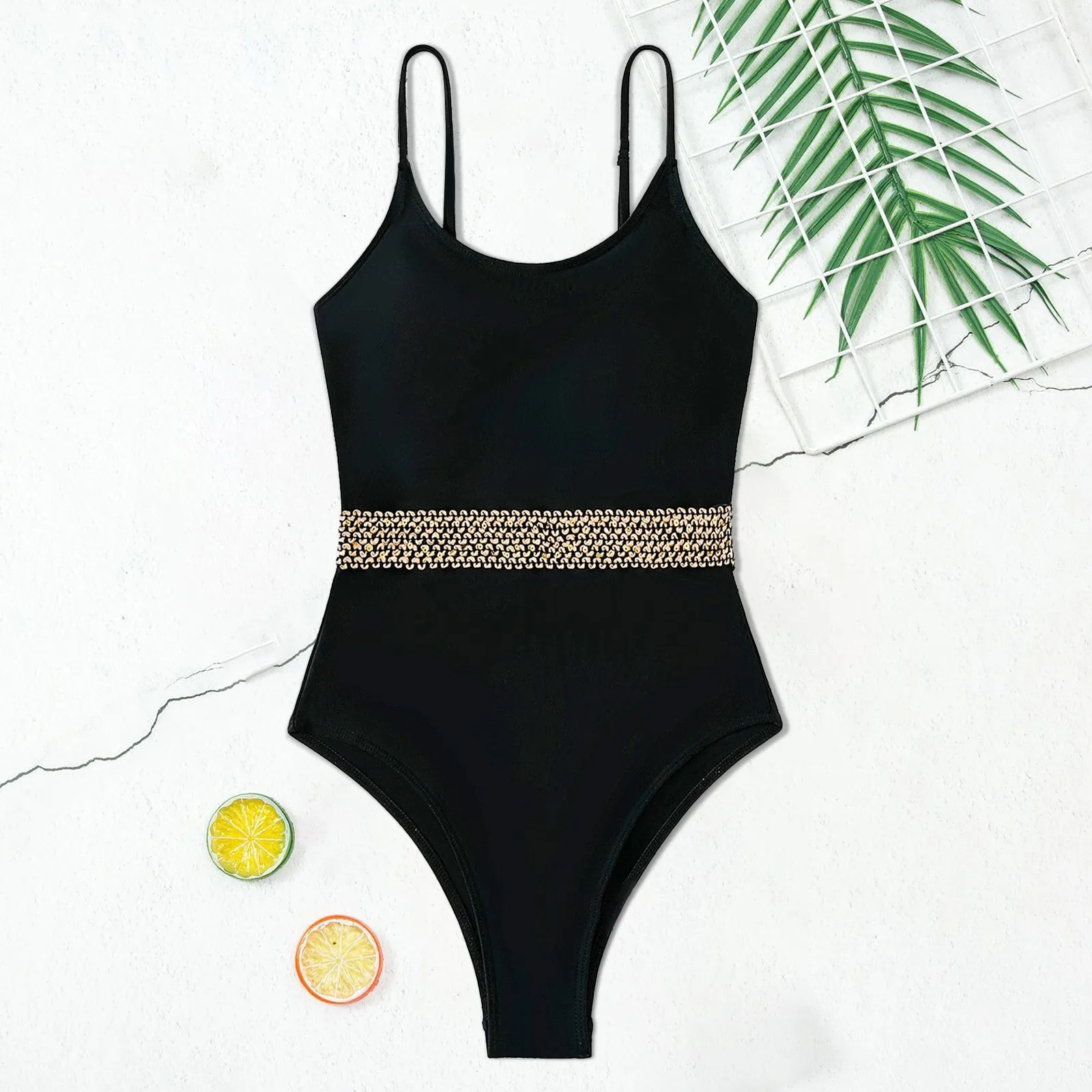 2022 женский сексуальный модный Цельный купальник на бретельках бикини изысканный