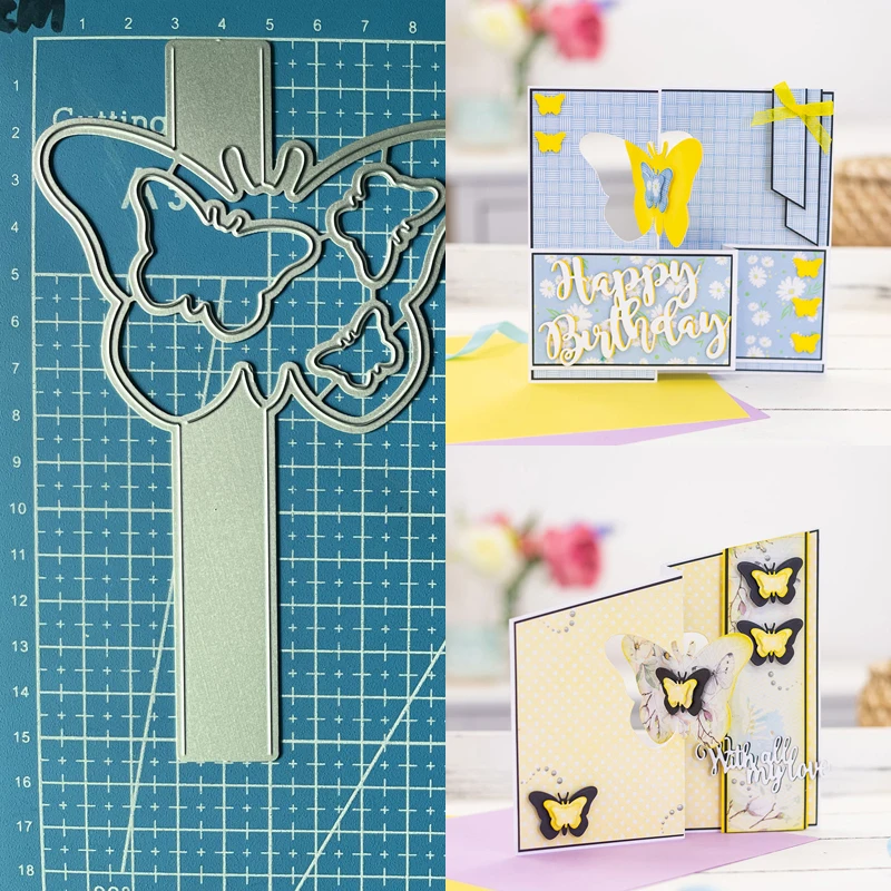 elska bogini wykrojniki do metalu motyl huśtawka karta Diy Scrapbooking Album fotograficzny dekoracyjne tłoczenie kartki papierowe rzemiosło