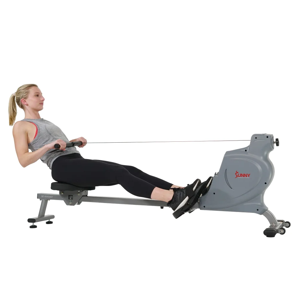 

Sunny Health & Fitness Space Efficient Rowing Machine Rower Magnetic Resistance for at Home Exercise Workouts, SF-RW5987