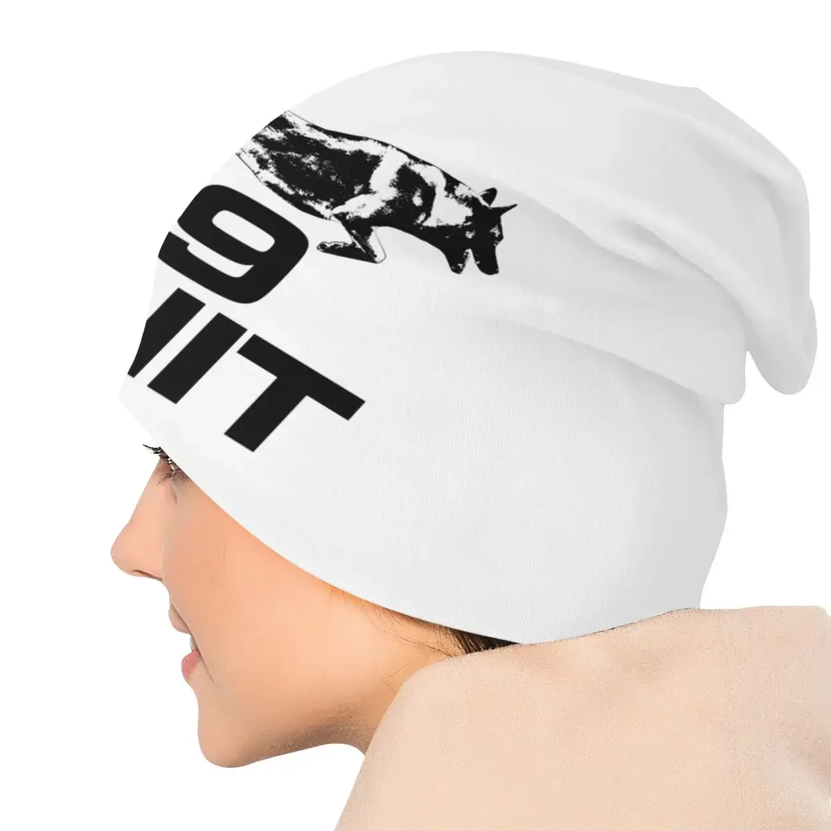 Пользовательские K9 Unit Malinois Bonnet Femme крутая вязаная шапка для женщин и мужчин