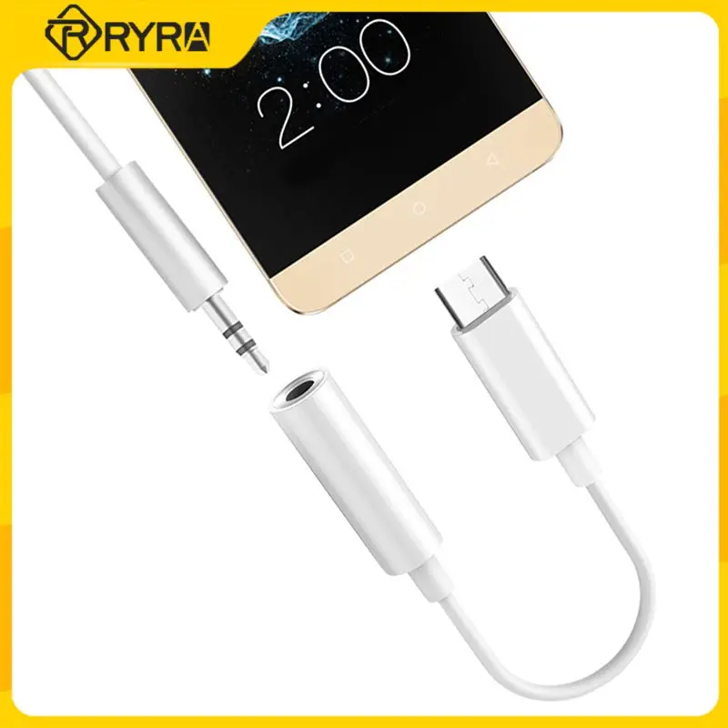 

RYRA USB 3.1 Type C Adapter To 3.5mm Earphone Headset Audio Adapter Aux Cable Adapter Converter Cable For Phone High Quality
