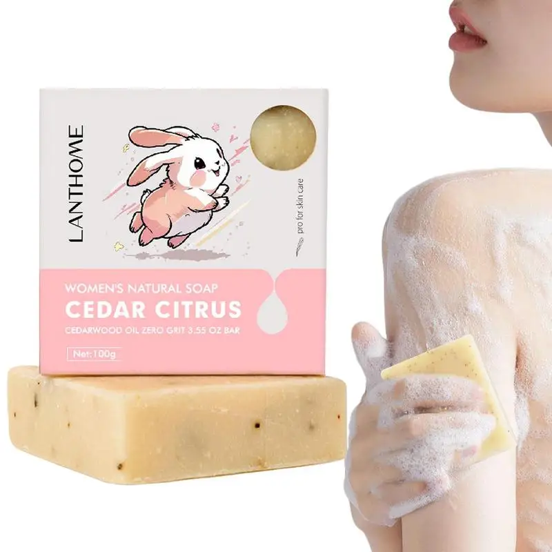 

100g Oil Cleaning Body Soap Organic Soap Bar Oil Control And Pore Shrinkage Soap Handmade Cedar Citrus Soap Whitening Soap