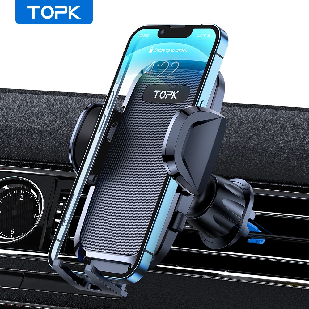 

TOPK D36-G Универсальный Автомобильный держатель для телефона с вентиляционным отверстием крепление для сотового телефона для iPhone 14 Pro Max Xiaomi ...