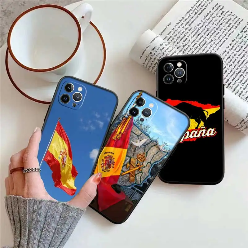 Фото Чехол для телефона с флагом Испании HY26 для Samsung Galaxy A11 A12 A13 A15 A52S A53 A55 A56 A70 A71 A72 A73 F06 F16 F56 S10 Plus S10e №5