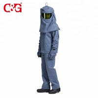 wholesale price 40cal arc flash protective fire resistant bib jacket pants hood