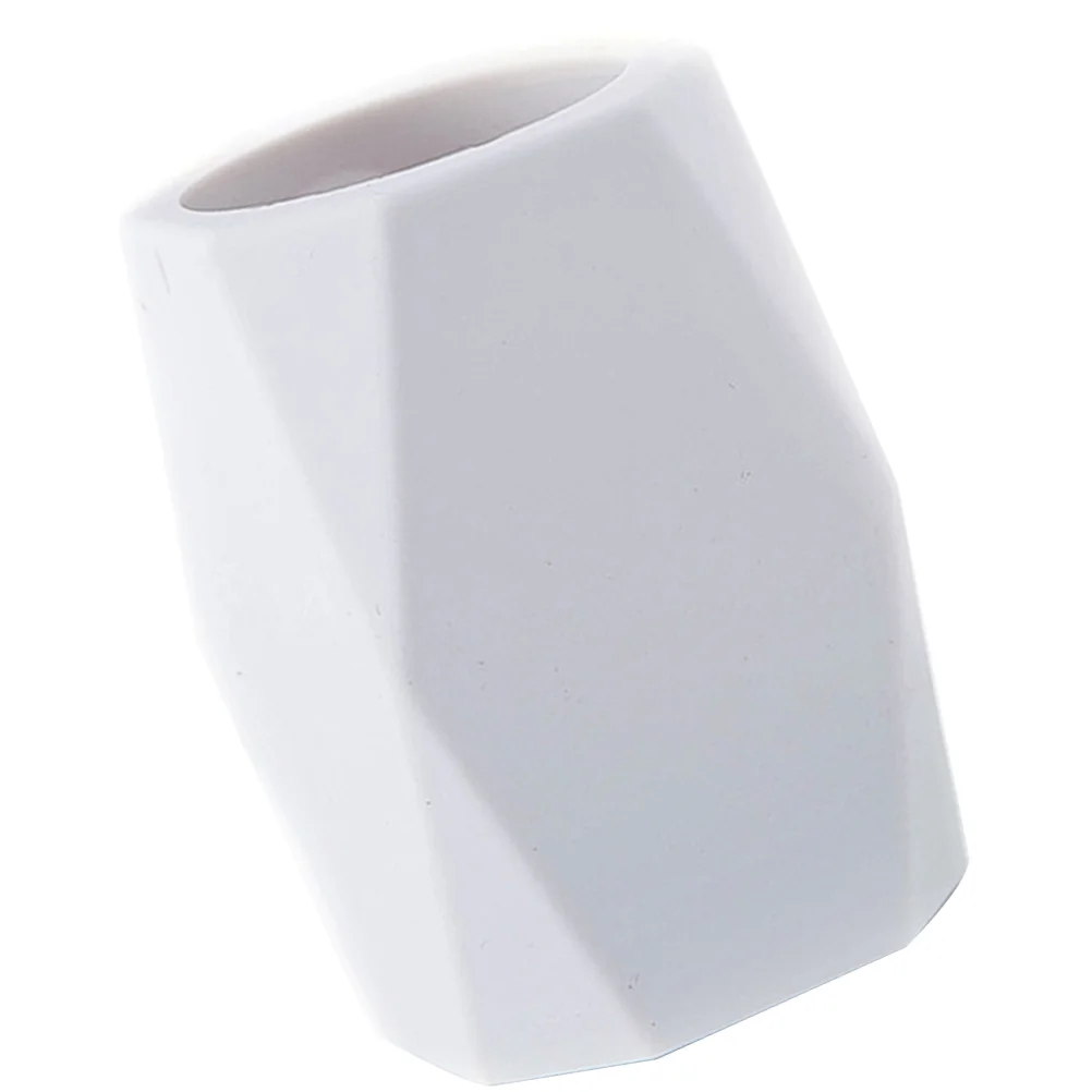 

Decorative Pen Container Desktop Storage Box Silicone Geometric Pen Pot