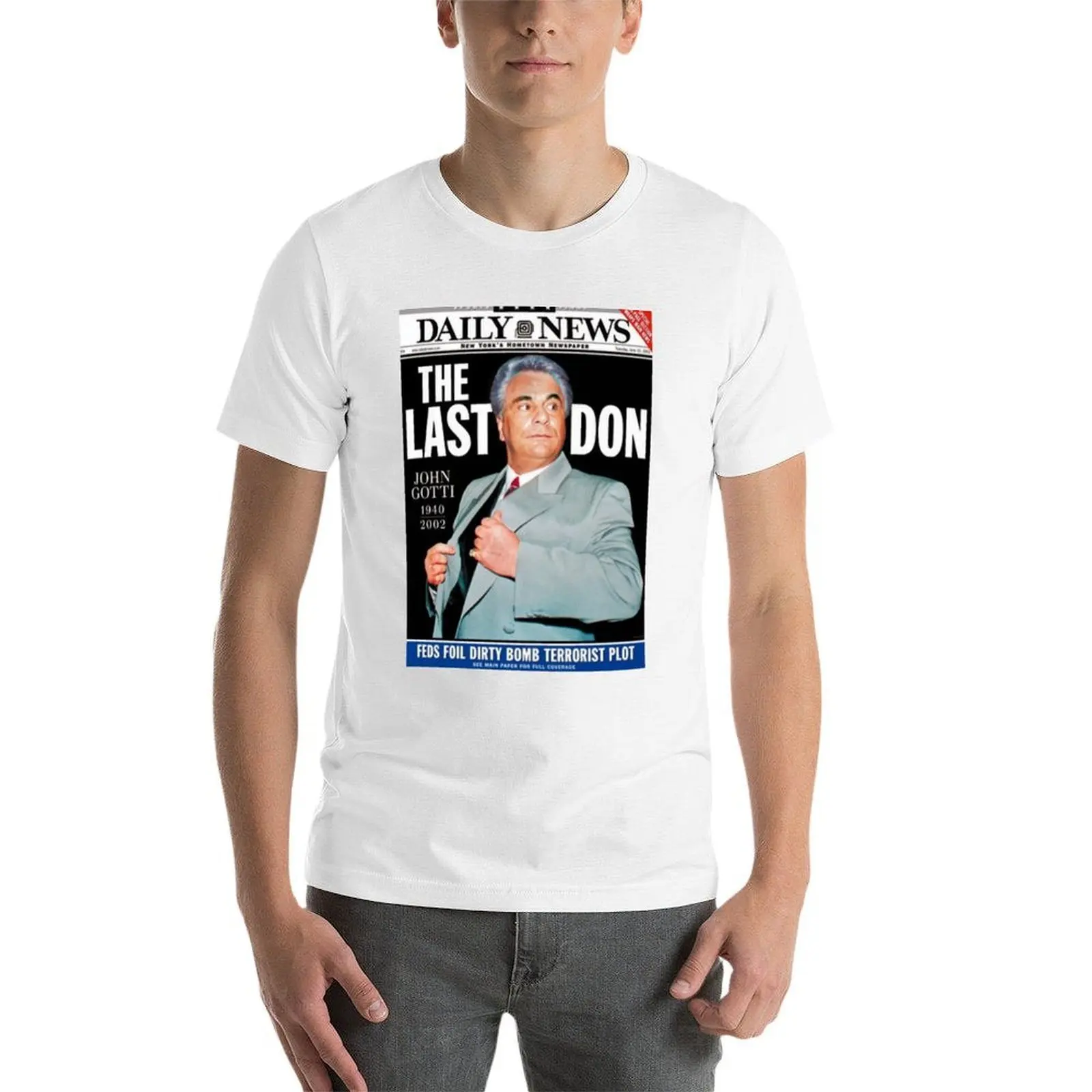Фото Футболка John Gotti The Last Don с художественным принтом, повседневный топ с принтом №3