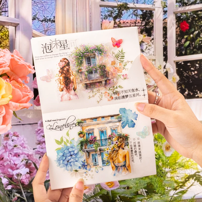 Винтажные стикеры для садовых домиков 10 листов