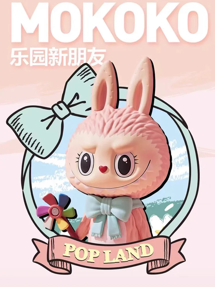 

Popmart Labubu Mokoko Pop Land Elevator Kawaii Action Anime Mystery Figure Toys and Hobbies Cute Collection Model Boy Kids Gifts