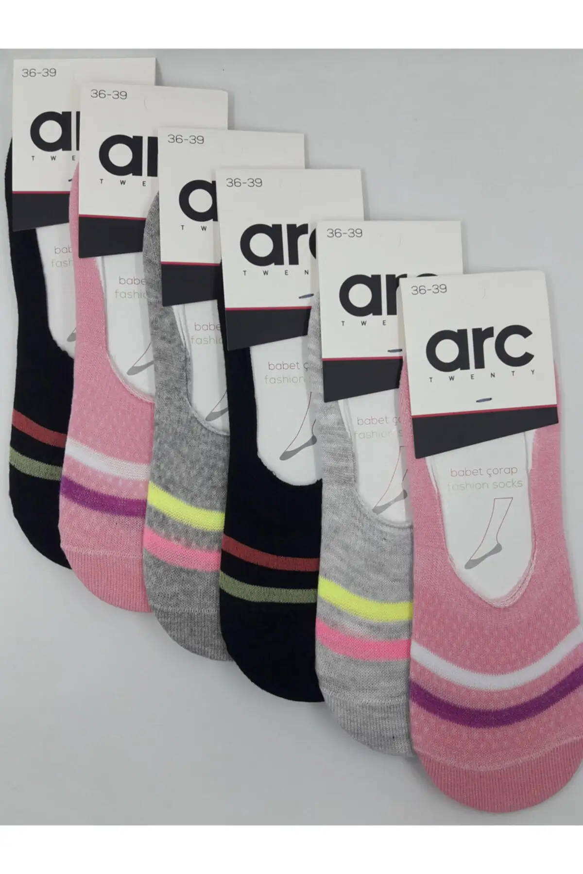 

6 psc. Striped patterned Women stocking stocking