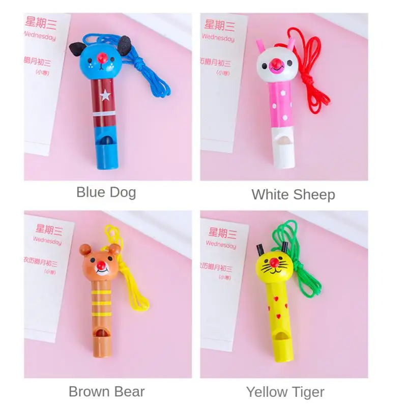 1 ~ 10 шт. разноцветные деревянные мини-свистки для детей