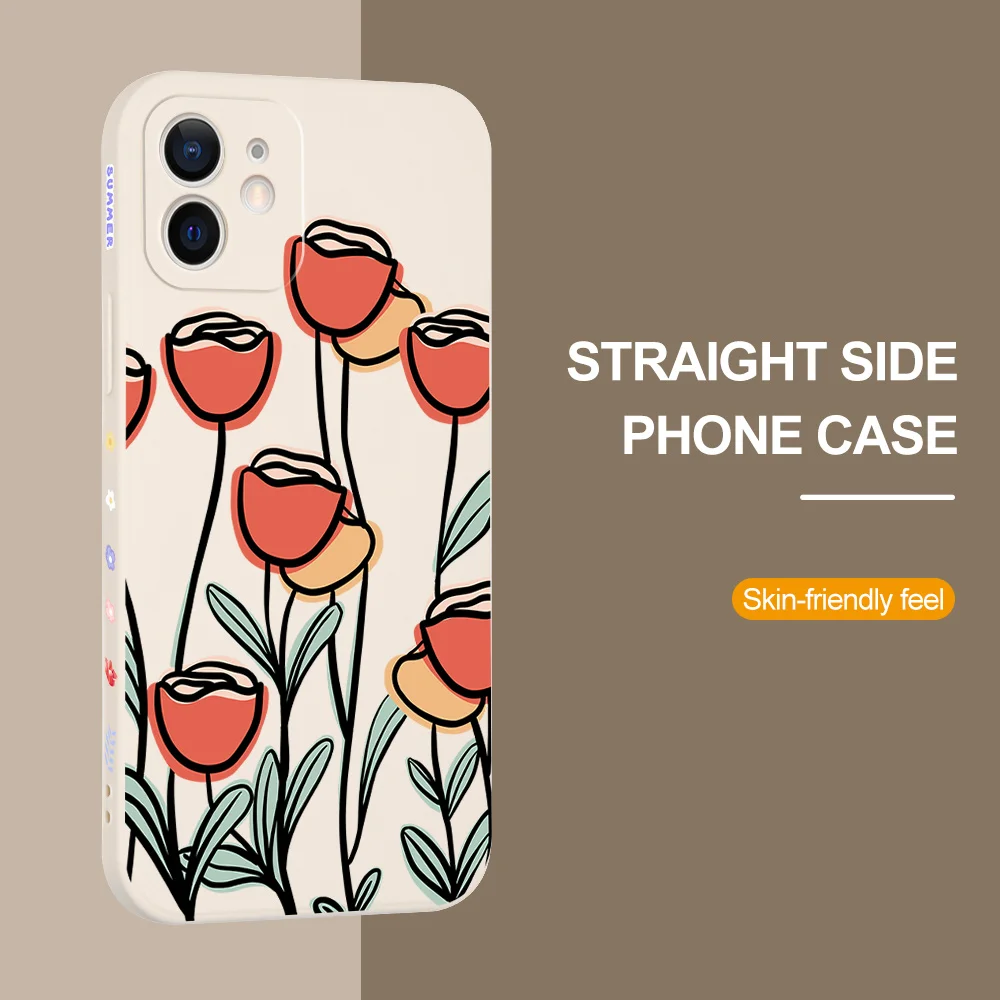 

Phone Case For Huawei Nova 9 8 7 SE 6 SE 5T 7 5 Pro 4 4E Soft Silicone Cover Funda For Huawei 8i 7i 5i Art Flowers Painted Case