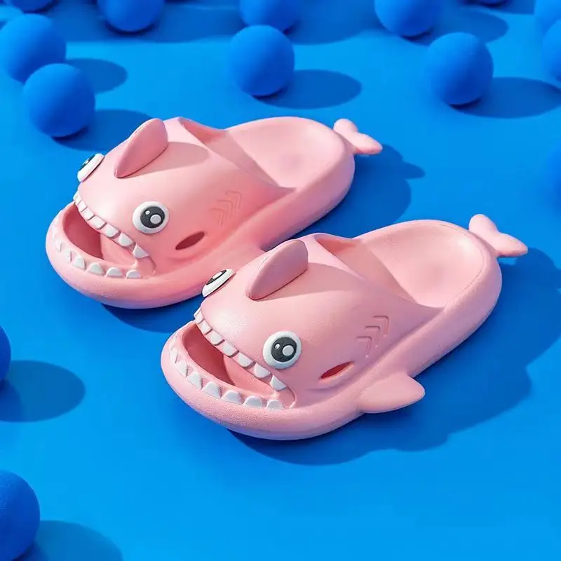 1-3 Years old Boy Summer Beach Kids Shoes Cartoon Shark Slipper EVA Soft Bottom cute Sandals Antiskid Flip Flops Girls Shoes
