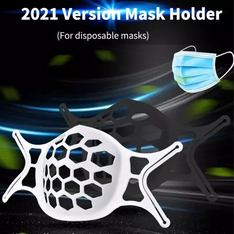 

Mouth Mask Support Breathing Assist Help Mask Inner Cushion Bracket Food Grade Silicone Mask Holder Breathable Valve New