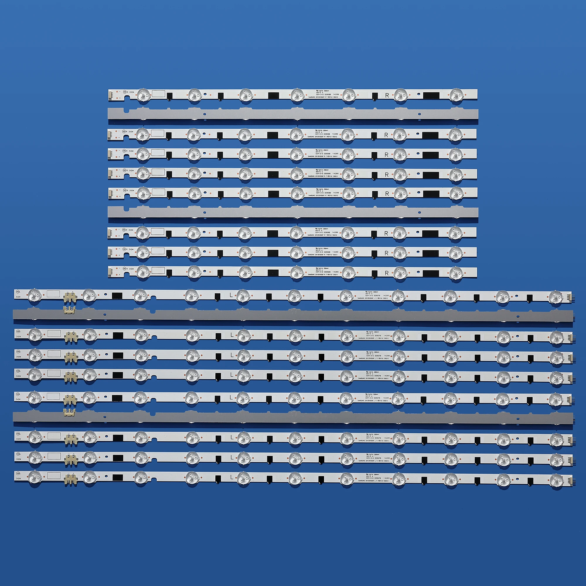 LED Backlight Lamp Strip 18leds FoSam-sung UE55F6320AWXXC UA55F6400AJXXR Bar D2GE-550SCB-R3 D2GE-550SCA-R3 2013SVS55F L 11 R 7 images - 6