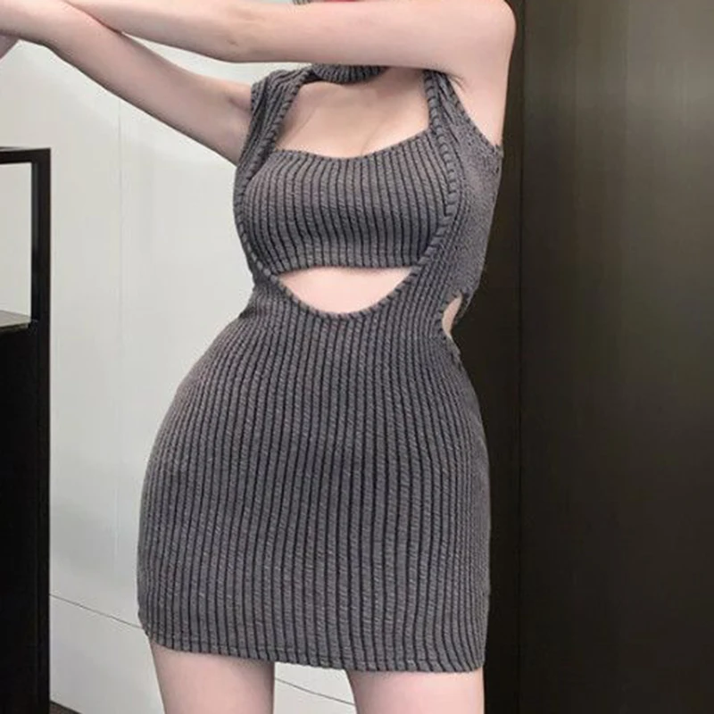 

Dress Women's French Short Skirt Summer New Design Sense Waist Wrapped Tank Top Skirt Wrapped Hip dress