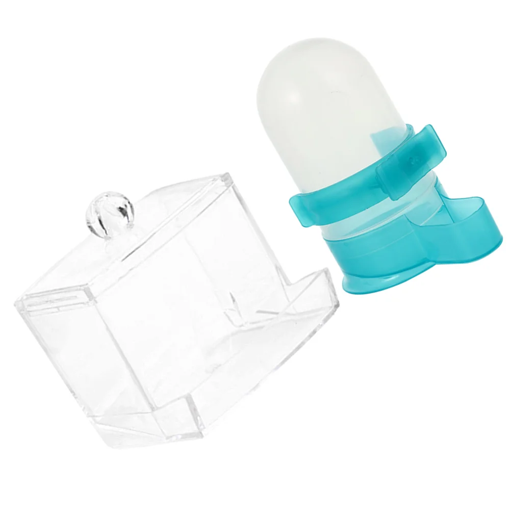 

Feeder Drinker Convenient Chicken Water For Automatic Clear Plastic Container Food Bowl Bird Pet Feeding Case Grains Rack