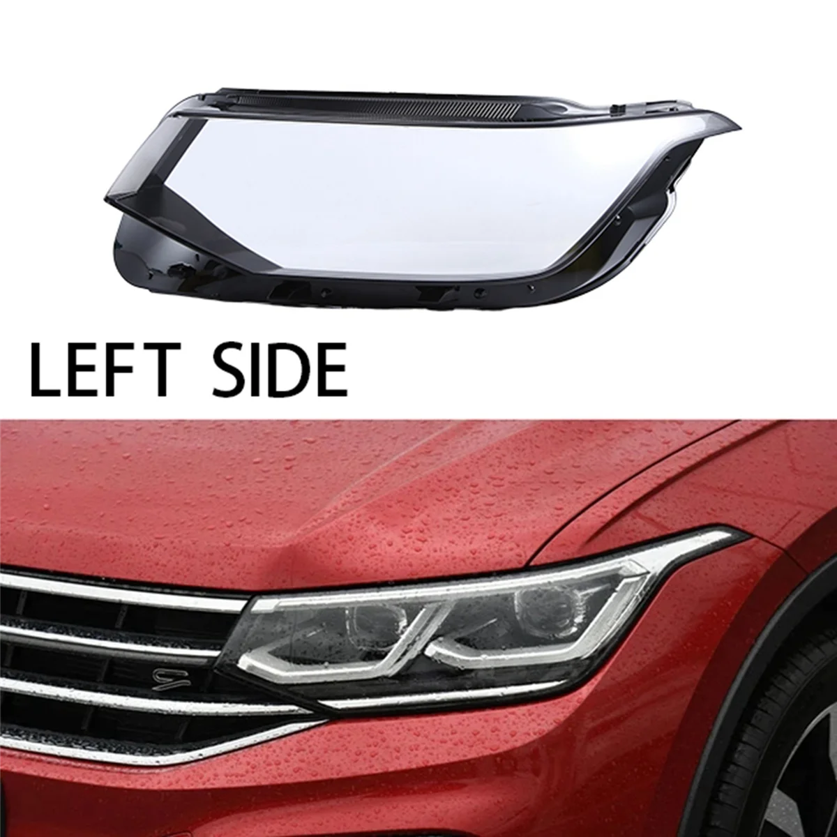 Чехол для фары VW Tiguan L 2022 задняя крышка лампы прозрачный абажур корпус заменяемое