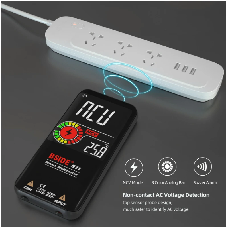 

Интеллектуальный конденсатор, профессиональный тестер напряжения, Ом, цифровой мультиметр