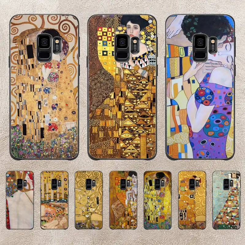 

YGustav Klimt Tree Life Kiss Phone Case For Samsung Galaxy A51 A50 A71 A21s A71 A41 A70 A30 A22 A02s A53 A72 A73 5G Cover