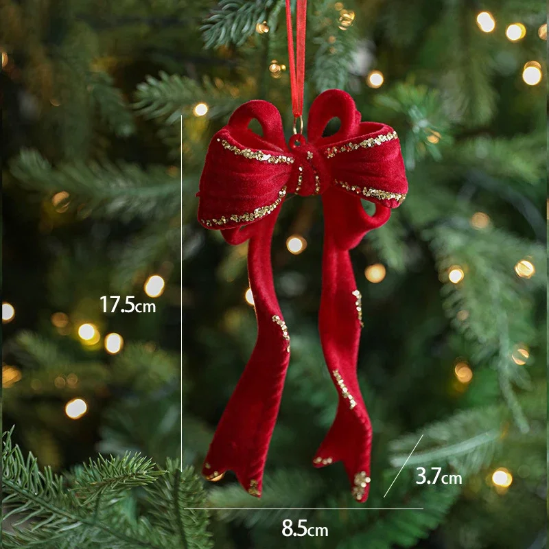 

Рождественский кулон флокированный