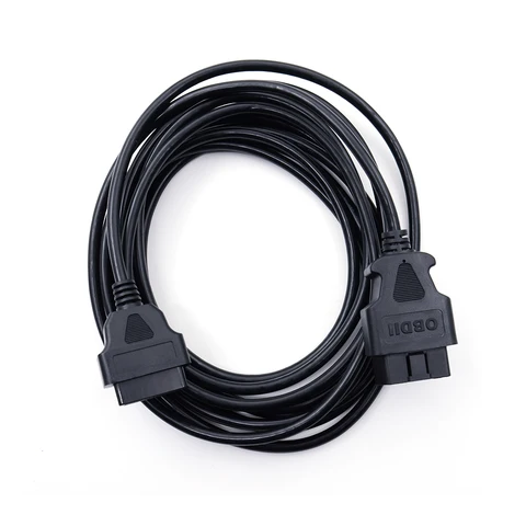 16-контактный удлинительный кабель OBD2, 5 м, ELM327 ODB2, 16-контактный удлинительный кабель ELM327 OBD II, разъем, интерфейсный адаптер, диагностический инструмент
