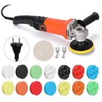 1200w 220v adjustable speed car electric polisher waxing machine automobile furniture polishing tool included polish accessories