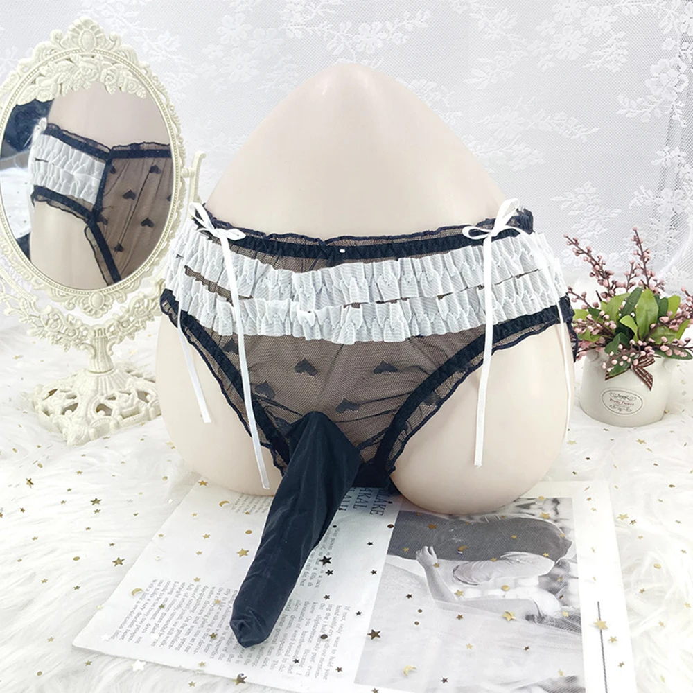 

Мужское сексуальное кружевное нижнее белье с изображением слона, трусики с принтом в виде сердечек, женские сетчатые трусы танга, трусы, нижнее белье, трусы, трусы
