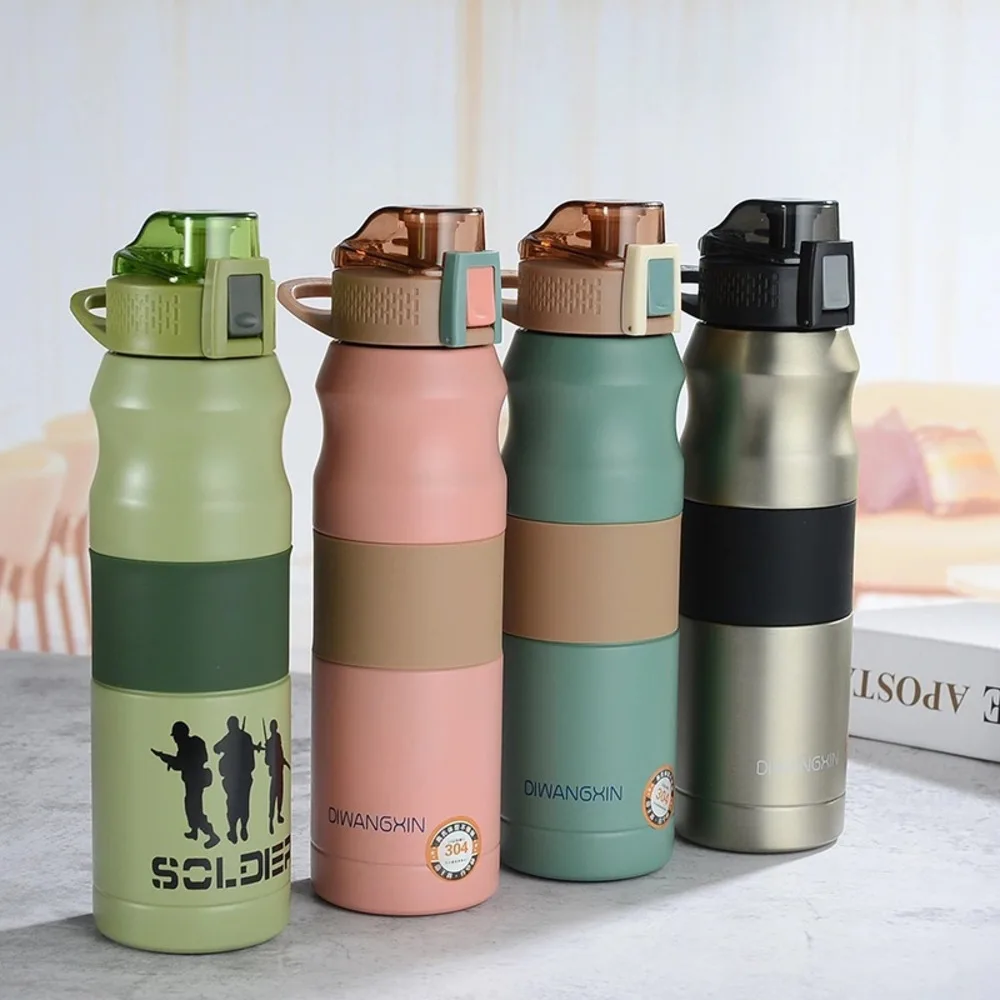 

500ml/680ml Double Stainless Steel Sport Vacuum Flask Portable Outdoor Climbing Thermal Bottle Coffee Tea Insulation Cup