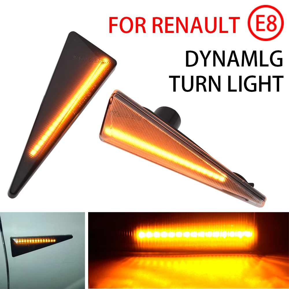 

Flowing LED Turn Signal Lamp Side Marker Light For Renault Espace MK4 Vel Satis Wind Avantime Megane MK2 CC Grand Scenic Thalia
