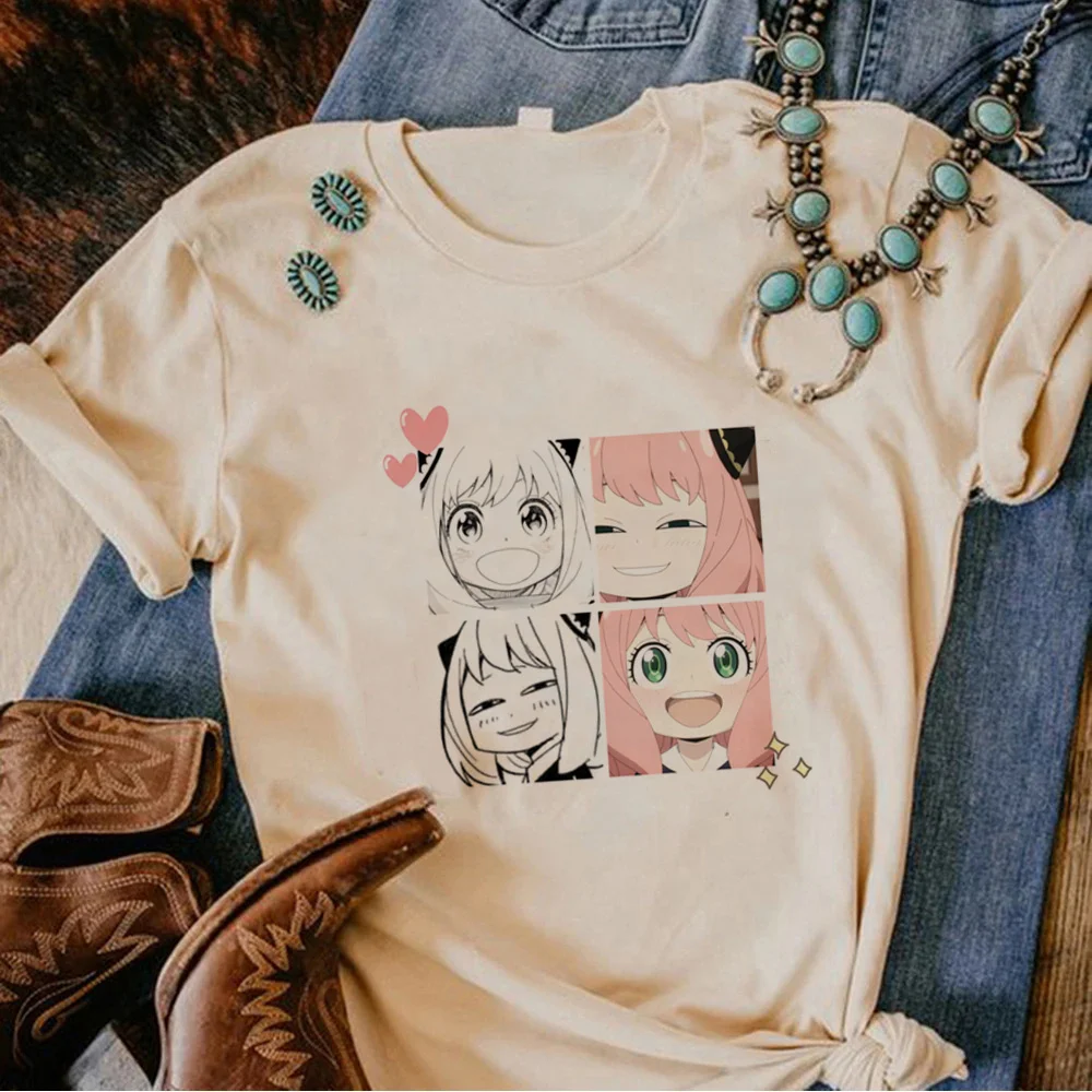 

Spy x Family tshirt women Japanese designer anime t-shirts female funny clothing