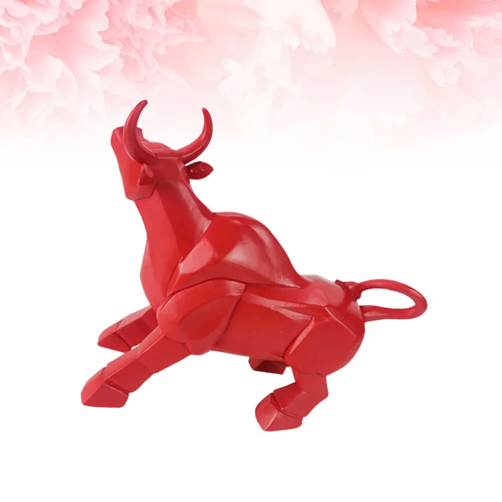 

1 шт., фигурка крупного рогатого скота, изящное домашнее украшение в европейском стиле, полимерные изделия