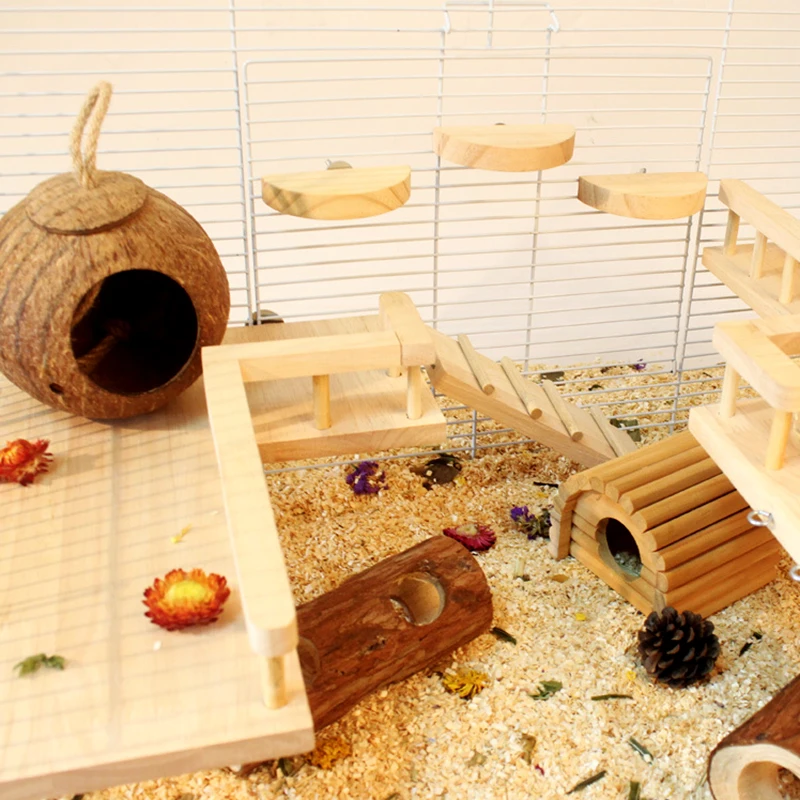 

Hamster Cage Guinea Pig Pet Rat Tubes Tunnels Play Toys Plat Stairs Hamster Syrian Hamster Small Pets Accessories