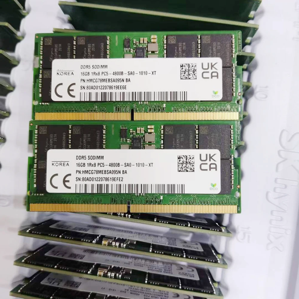 1 шт. для SK Hynix RAM HMCG78MEBSA095N 16G DDR5 4800 1RX8 PC5-4800B 16 ГБ памяти ноутбука