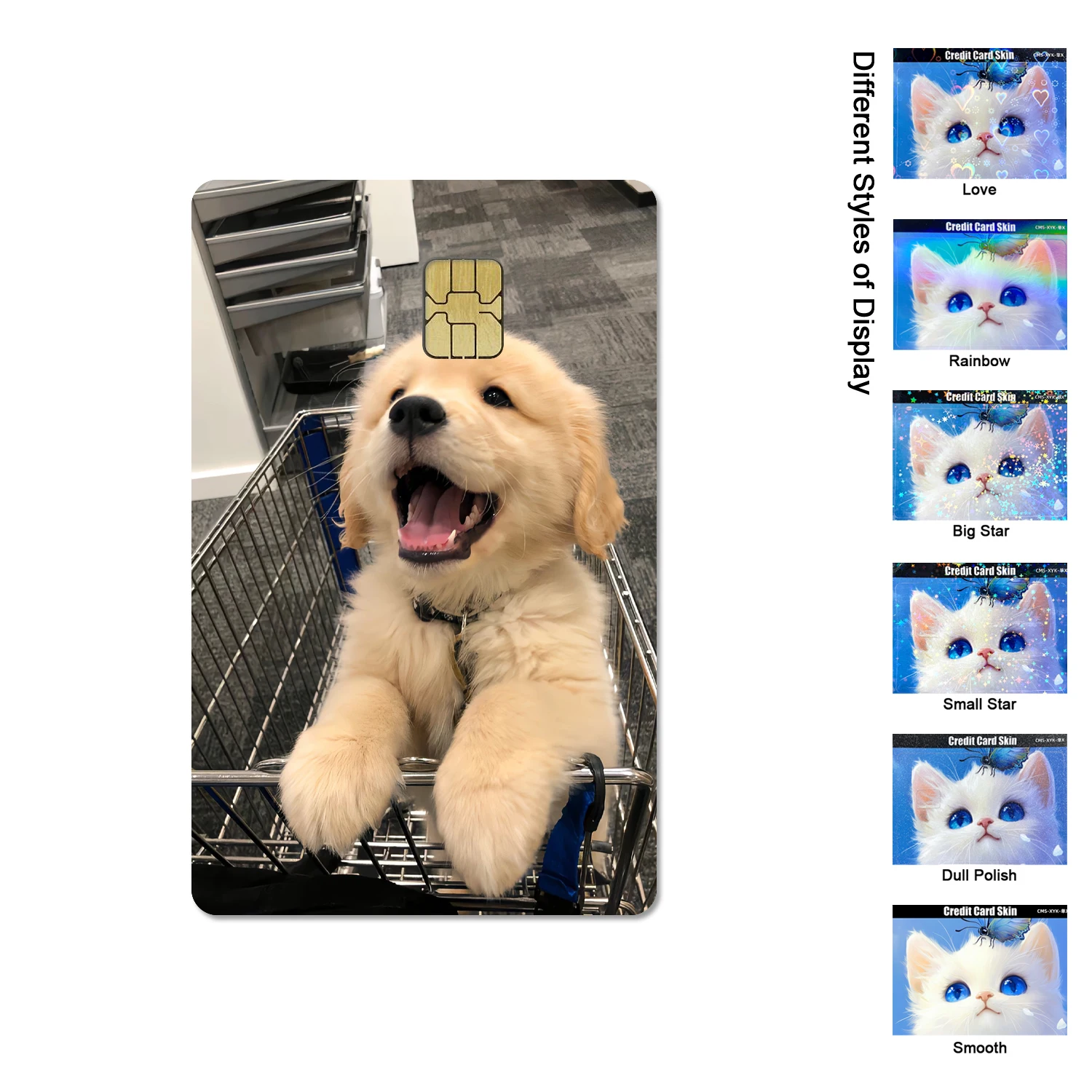 Фото Kawaii милый кот животное любовь ПВХ наклейка пленка кожа крышка для кредитной карты дебет банковская карта спереди Diy водонепроницаемая наклейка подарок на вечеринку №4