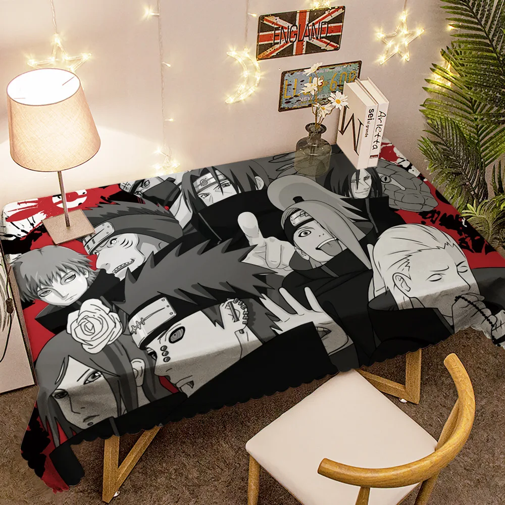 Скатерть из японского аниме Akatsuki 3D Пыленепроницаемая прямоугольная скатерть для