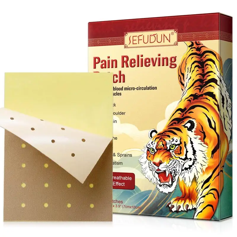 

Tiger Back Waist Shoulder Patch Neck Knee Joint Relief Plaster Herbal Patches Back Dressing Joint Aches Sticker For Stiff Neck