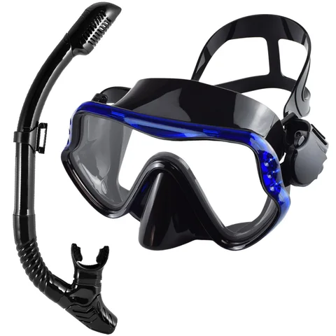 Набор для сухого подводного плавания, маска для дайвинга для взрослых, профессиональное Панорамное снаряжение для подводного плавания, тренировки