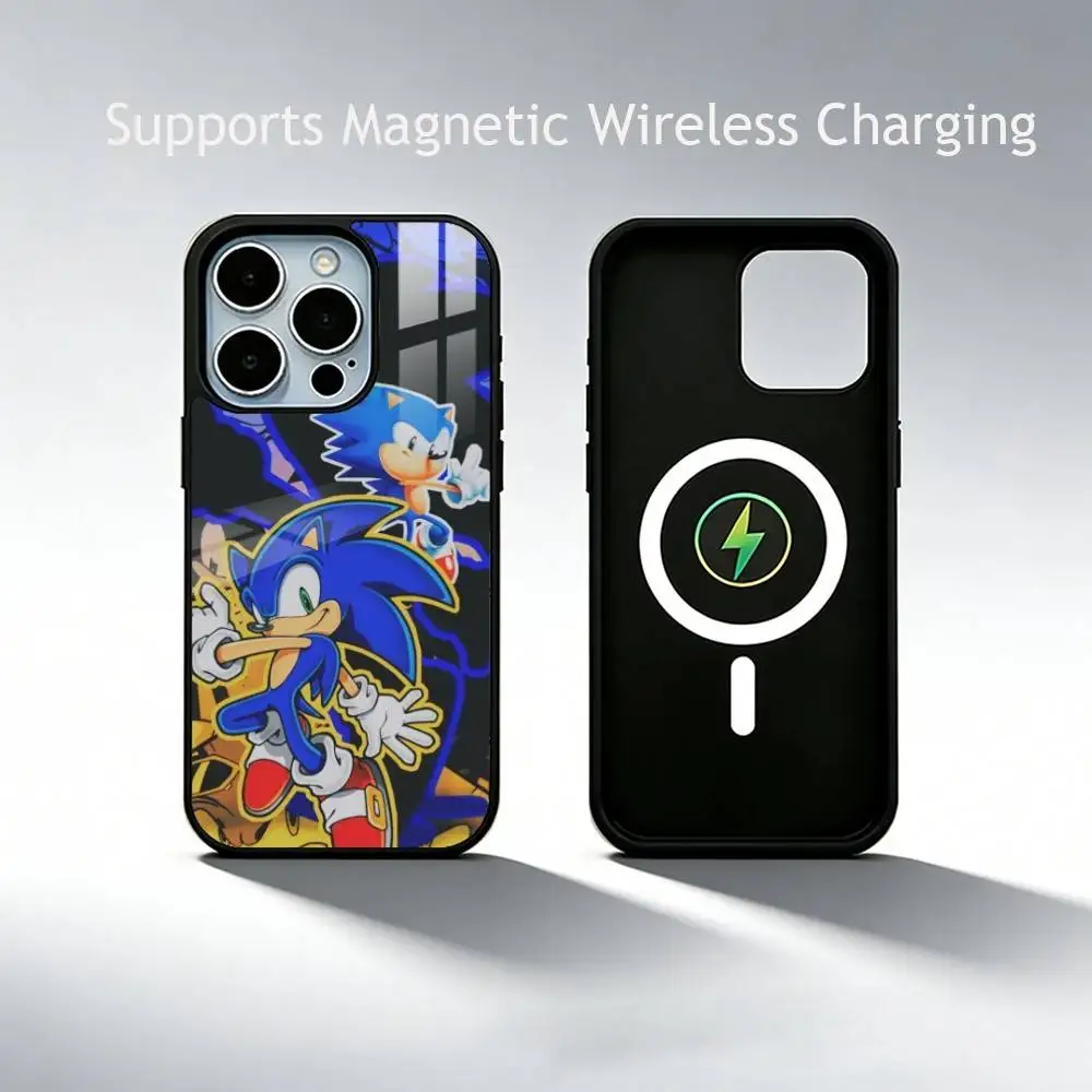 Фото Чехол для телефона Sonic The Hedgehog для iPhone 17, 16, 15, 14, 13, 12, 11 Plus, Pro с поддержкой магнитной беспроводной зарядки №5