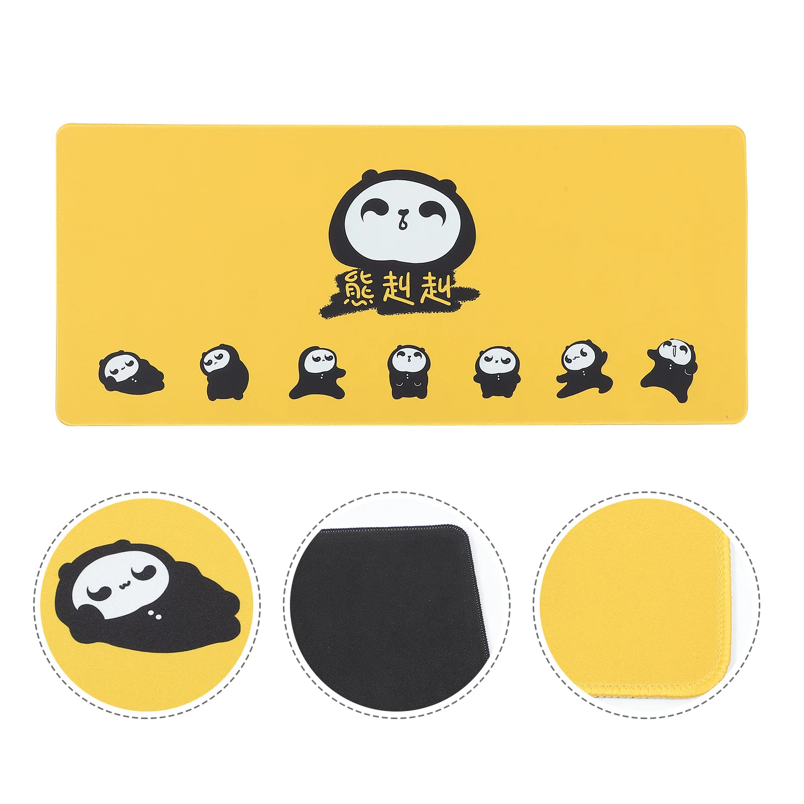 

Rubber Large Desk Pad Lovely Cartoon Gaming Pad Decor for Home