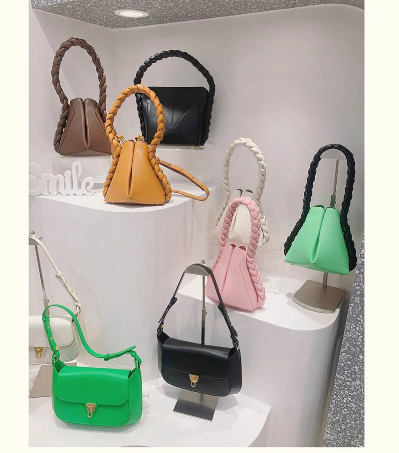 Модная Яркая кожаная гладкая сумка через плечо из телячьей кожи Холщовая Сумка с