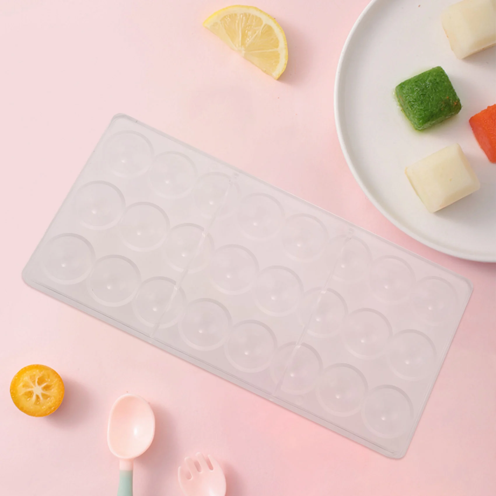 

2 Pack Polycarbonate Chocolate Mold Candy Making Molds,Chocolate Shaped Tray for Jelly,Truffle,Sweets,Bonbons,Cookies