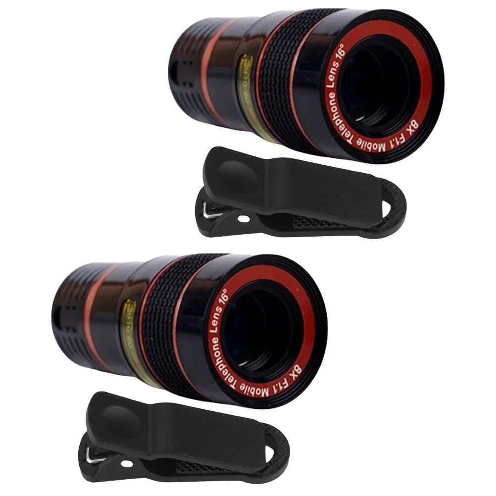 

2pcs Phone Lens Macro Lens Phone Camera Clip on Lens for Concert
