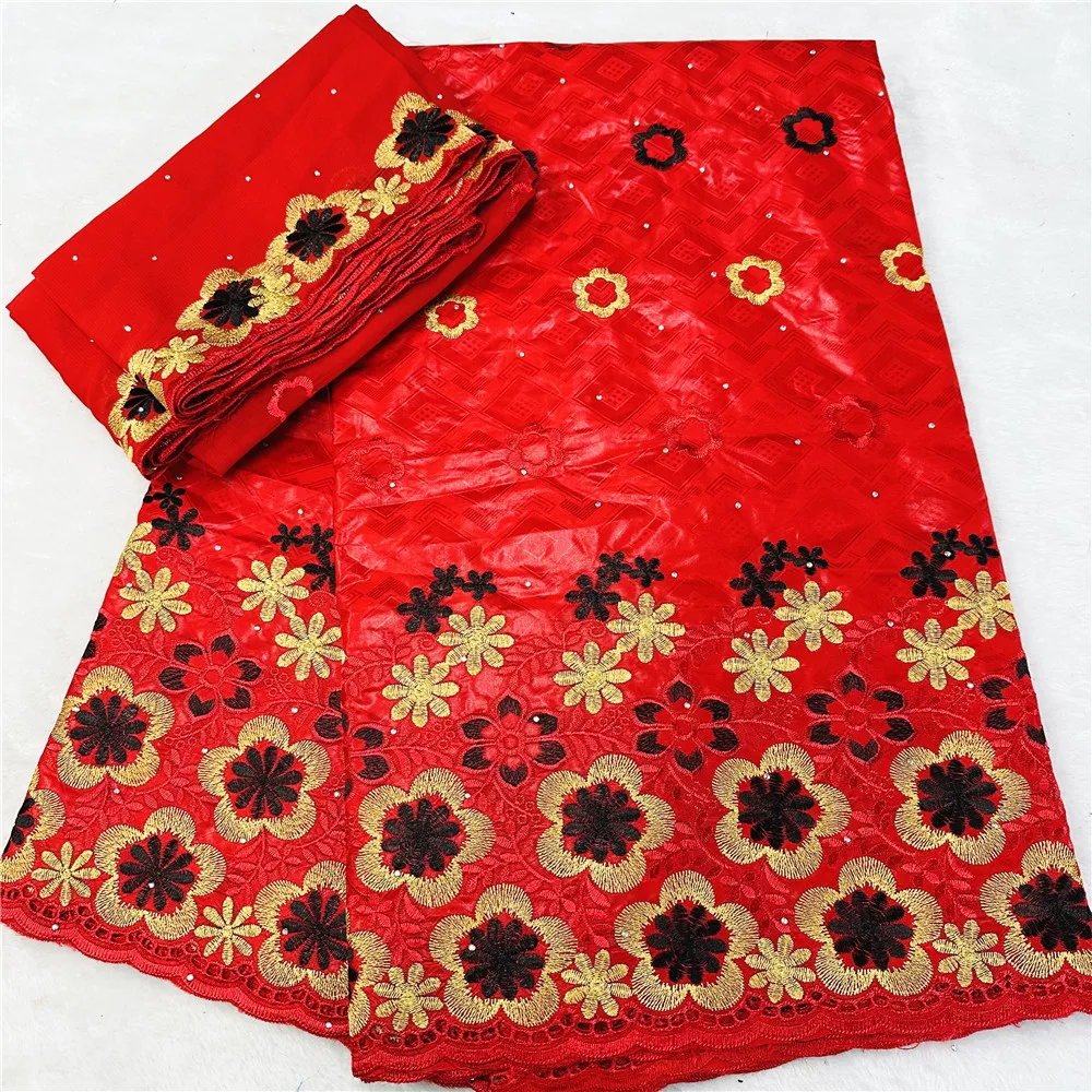 

Skin Voile Cotton African Basin Dress Fabric With Stones High Quality Tulle Scarf Mix Bazin Riche Perfume Damask Material BL580