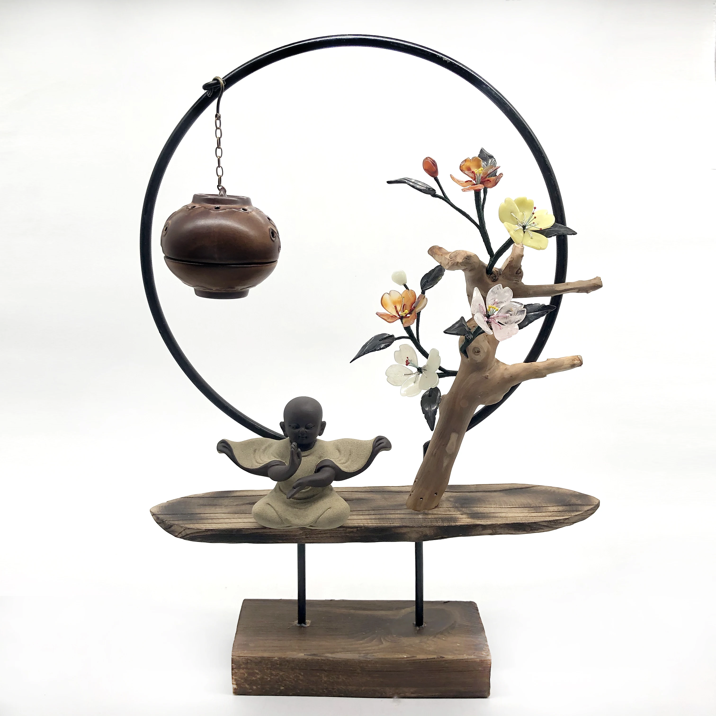 

High Quality Unique Jade Crafts Back Flow Incense Burner