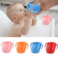 baby leakproof oblique mouth cup infant learning drinking cups slanted cup anti fall baby drinking trainning cup