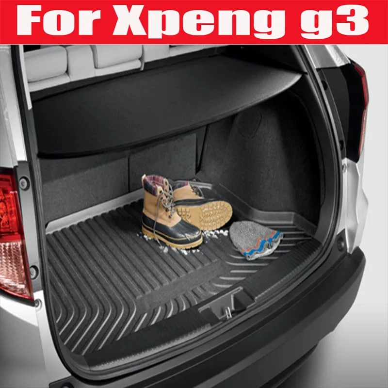 

For Xpeng G3 2020 20201 Electric Car Specialized Trunk Mat Waterproof Tail Box Mat Sienna Car Accessories
