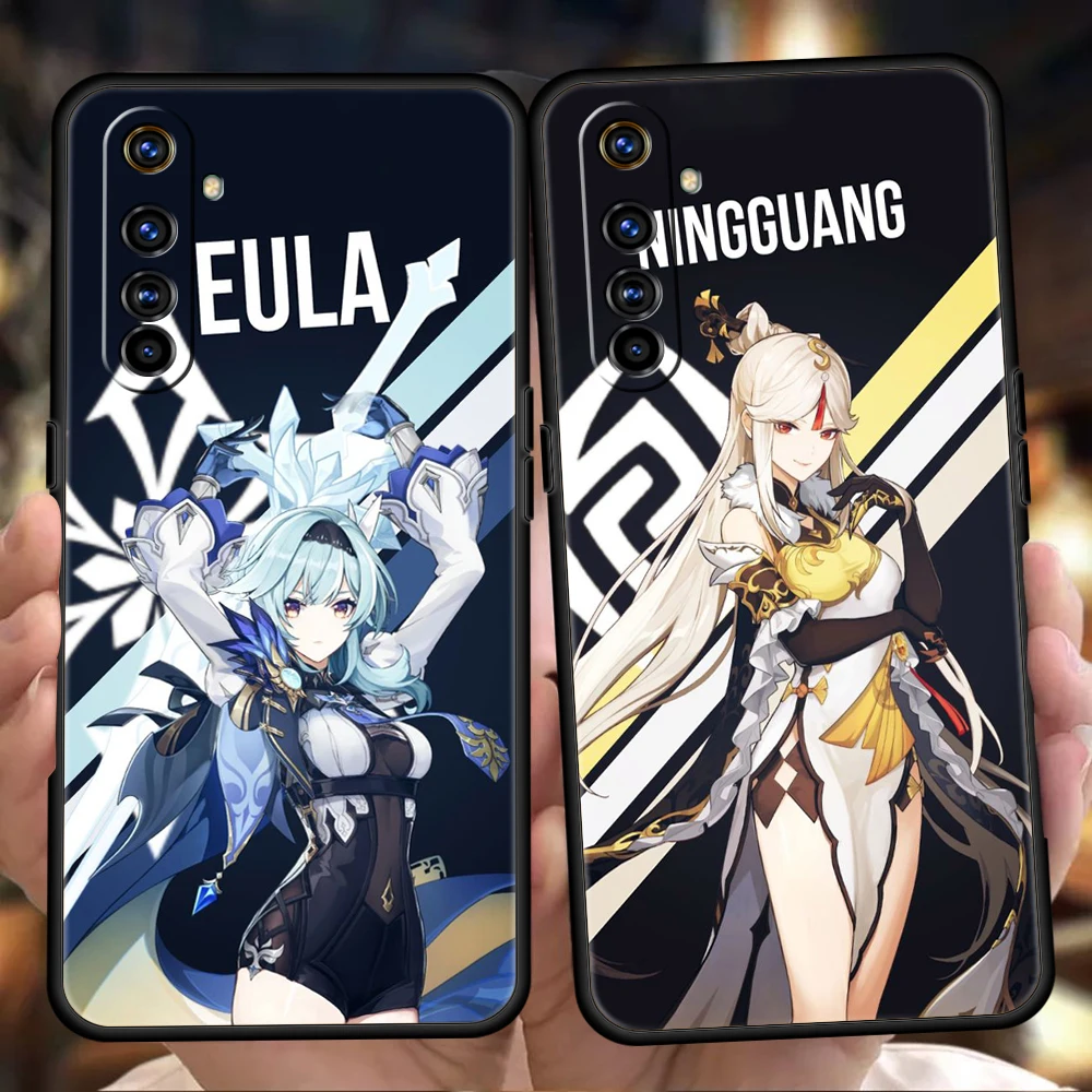 

Мягкий чехол Genshin Impact Game для Oppo A12 A16 A74 A76 A15 A52 A53 A54 Find X5 Reno6 Z Reno7 SE Pro 5G A9 2020, чехол для телефона