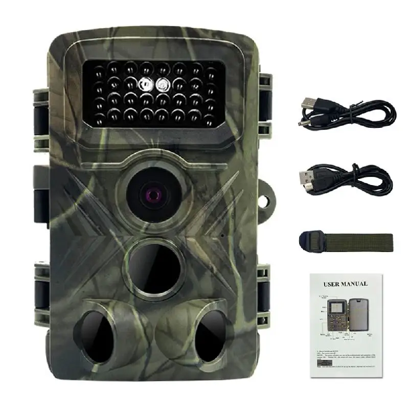 36MP 1080P IP66 Hunting Scout Camera Wildlife Hunt Trail Game Camera Motion Activated Security Night Vision Camera 32GB TF Card